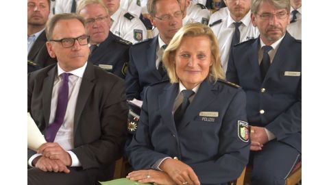 Oberbürgermeister A. Mucke und Direktionsleiterin I. Baumhus