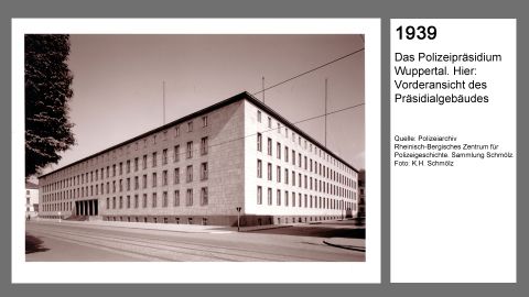 Neubau Präsidium in Wuppertal 1939