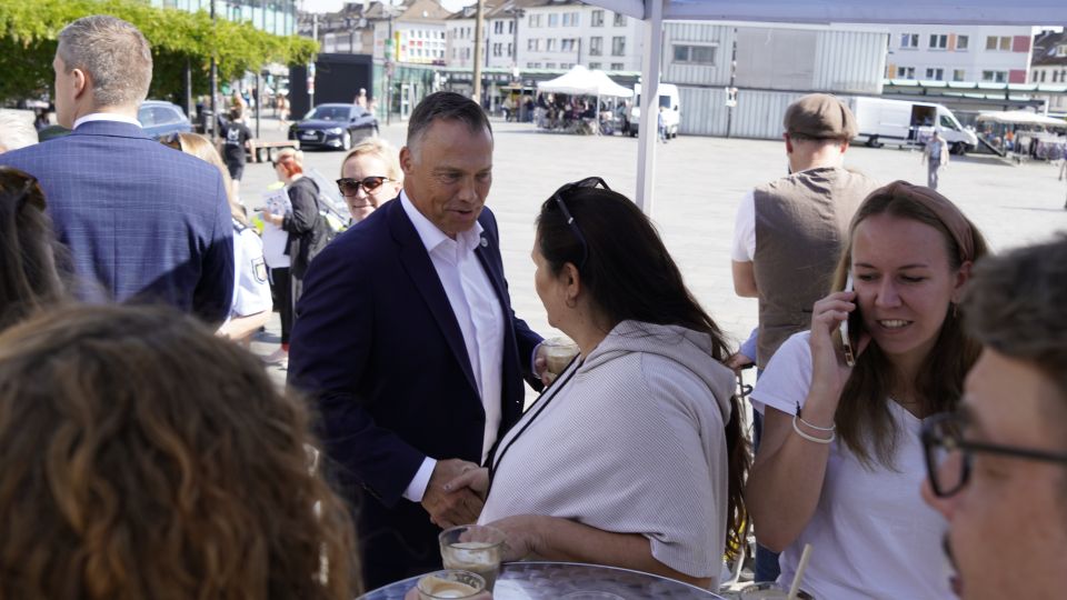 Polizeipräsident Markus Röhrl im Gespräch