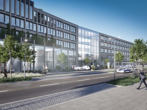 Visualisierung Neubau Polizeipräsidium Münster